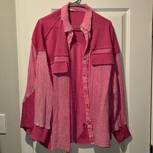 Pink Button Down Shirt